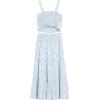 image:imageSpeechless girls 2piece Sleeveless Bow Top and Tiered Maxi Skirt SetBlueIvory