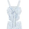 image:imageSpeechless girls 2piece Sleeveless Bow Top and Tiered Maxi Skirt SetBlueIvory