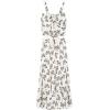 image:imageSpeechless girls 2piece Sleeveless Bow Top and Tiered Maxi Skirt SetIvoryBlack