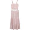 image:imageSpeechless girls 2piece Sleeveless Bow Top and Tiered Maxi Skirt SetPinkIvory