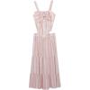 image:imageSpeechless girls 2piece Sleeveless Bow Top and Tiered Maxi Skirt SetPinkIvory