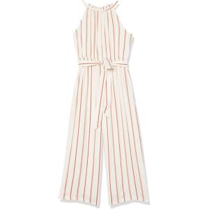 image:imageSpeechless girls Halter Neck Cropped JumpsuitIvoryCoral