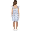 image:imageSpeechless Girls Ruffled Sleeve VNeck Embroidered DressIvoryBlue