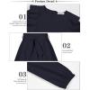 image:imageQuedoris Girls Ruffle Trim Dress Print and Solid Color Aline Swing Flared Belted Casual Party Dress with ZipperNavy Fall