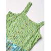 image:imageSpeechless girls Button Front Sleeveless RomperLimeTurquoise