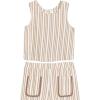image:imageSpeechless girls 2piece Striped Sleeveless Top and Wide Leg Pants SetIvoryTan