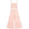 image:imageSpeechless girls 2piece Striped Smocked Tank and Wide Leg Tiered Pants SetCoralIvory