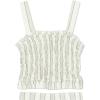 image:imageSpeechless girls 2piece Striped Smocked Tank and Wide Leg Tiered Pants SetSageIvory