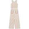 image:imageSpeechless girls 2piece Striped Sleeveless Top and Wide Leg Pants SetIvoryTan