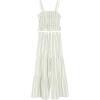 image:imageSpeechless girls 2piece Striped Smocked Tank and Wide Leg Tiered Pants SetSageIvory