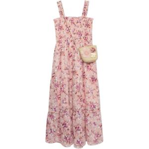 image:imageSpeechless Girls Sleeveless Smocked Maxi SundressCoralFuchsia