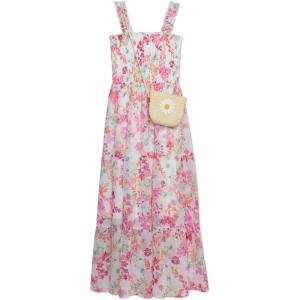 image:imageSpeechless Girls Sleeveless Smocked Maxi SundressIvoryPink