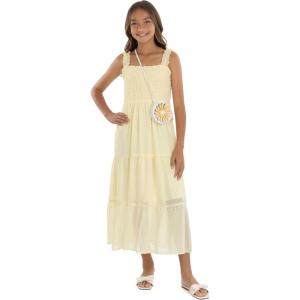 image:imageSpeechless Girls Sleeveless Smocked Maxi SundressLight YellowDot