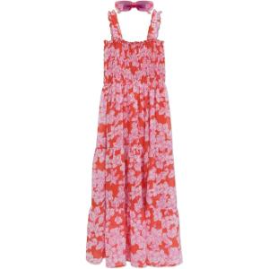image:imageSpeechless Girls Sleeveless Smocked Maxi SundressOrangePink