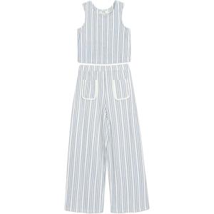 image:imageSpeechless girls 2piece Striped Sleeveless Top and Wide Leg Pants SetBlueIvory