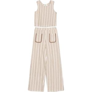 image:imageSpeechless girls 2piece Striped Sleeveless Top and Wide Leg Pants SetIvoryTan