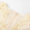 image:imageUhnice Flower Girl Dress Floral Lace Ball Gown Bridesmaid Formal Dresses for Wedding PartyApricot