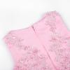 image:imageUhnice Flower Girl Dress Floral Lace Ball Gown Bridesmaid Formal Dresses for Wedding PartyRainbow Pink