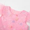image:imageUhnice Flower Girl Tulle Dress Butterfly Embroidered Feather Sleeve Gown for Wedding PartyRainbow Pink