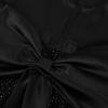 image:imageUhnice Girls Embroidered Mesh Flower Dress Tulle Formal Gown with Removable Bow for Wedding PartyBlack