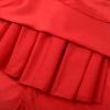 image:imageUhnice Girls Embroidered Mesh Flower Dress Tulle Formal Gown with Removable Bow for Wedding PartyRed