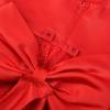 image:imageUhnice Girls Embroidered Mesh Flower Dress Tulle Formal Gown with Removable Bow for Wedding PartyRed