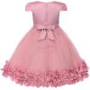 image:imageUhnice Toddler Flower Baby Girls Dress Embroidered Tulle Tutu Formal Wedding Dress Birthday Party PageantDusty Pink