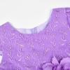 image:imageUhnice Toddler Flower Baby Girls Dress Embroidered Tulle Tutu Formal Wedding Dress Birthday Party PageantPurple