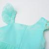 image:imageUhnice Toddler Flower Girl Sequin Floral Dress Embroidered Ruffle Dresses with Headband for Wedding PartyAqua Blue
