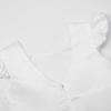 image:imageUhnice Flower Girl Tulle Dress Flutter Sleeves VBack Dresses for Wedding PartyWhite