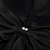 image:imageUhnice Flower Girls Satin Dress Sleeveless VBack Formal Ball Gown for Wedding PartyBlack