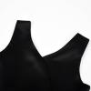 image:imageUhnice Flower Girls Satin Dress Sleeveless VBack Formal Ball Gown for Wedding PartyBlack