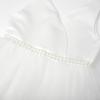 image:imageUhnice Flower Girls Satin Dress Sleeveless VBack Formal Ball Gown for Wedding PartyWhite
