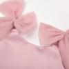 image:imageUhnice Girls Sleeveless Tulle Dress with Fixed Shoulder Bows for Flower Girl Wedding PartyPink