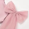 image:imageUhnice Girls Sleeveless Tulle Dress with Fixed Shoulder Bows for Flower Girl Wedding PartyPink