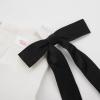 image:imageUhnice Sleeveless Off White Princess Dress with Fixed Bow Straps for Toddler Girls Wedding Party OutfitOff White With Black Bow