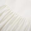 image:imageUhnice Sleeveless Off White Princess Dress with Fixed Bow Straps for Toddler Girls Wedding Party OutfitOff White With Black Bow