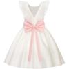 White With Pink Accent