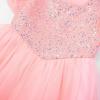 image:imageUhnice Flower Girl Sequin Dress Tulle Ball Gown Formal Dresses for Wedding PartyBlush Pink