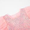 image:imageUhnice Flower Girl Sequin Dress Tulle Ball Gown Formal Dresses for Wedding PartyBlush Pink