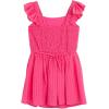 image:imageSpeechless Girls Flutter Sleeve Chiffon Walkthrough Romper With SunglassesFuchsia