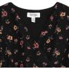 image:imageSpeechless Girls Long Sleeve Floral Printed Chiffon RomperBlackCoral