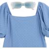 image:imageSpeechless Girls Puff Sleeve Skirted RomperBlue