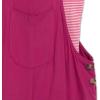 image:imageSpeechless girls 2piece Mineral Wash Romper With TankFuschiaWhite