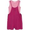 image:imageSpeechless girls 2piece Mineral Wash Romper With TankFuschiaWhite