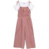 image:imageSpeechless Girls 2piece Short Sleeve Tee and Wide Leg JumpsuitRose