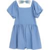 image:imageSpeechless Girls Puff Sleeve Skirted RomperBlue