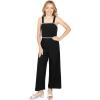 image:imageSpeechless Girls Sleeveless Scuba Crepe Wide Strap Jumpsuit With Pearl TrimBlack