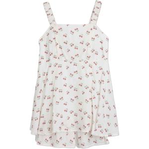 image:imageSpeechless Girls Sleeveless Cherry Print Skirted Romper With Back BowWhite