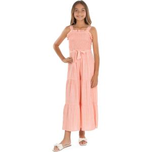 image:imageSpeechless Girls Sleeveless Smocked Back Wide Leg JumpsuitCoral
